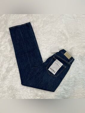 PISTOLA Womens Jeans Sz 25 Cassie Super High-Rise Straight Leg Button Fly Denim